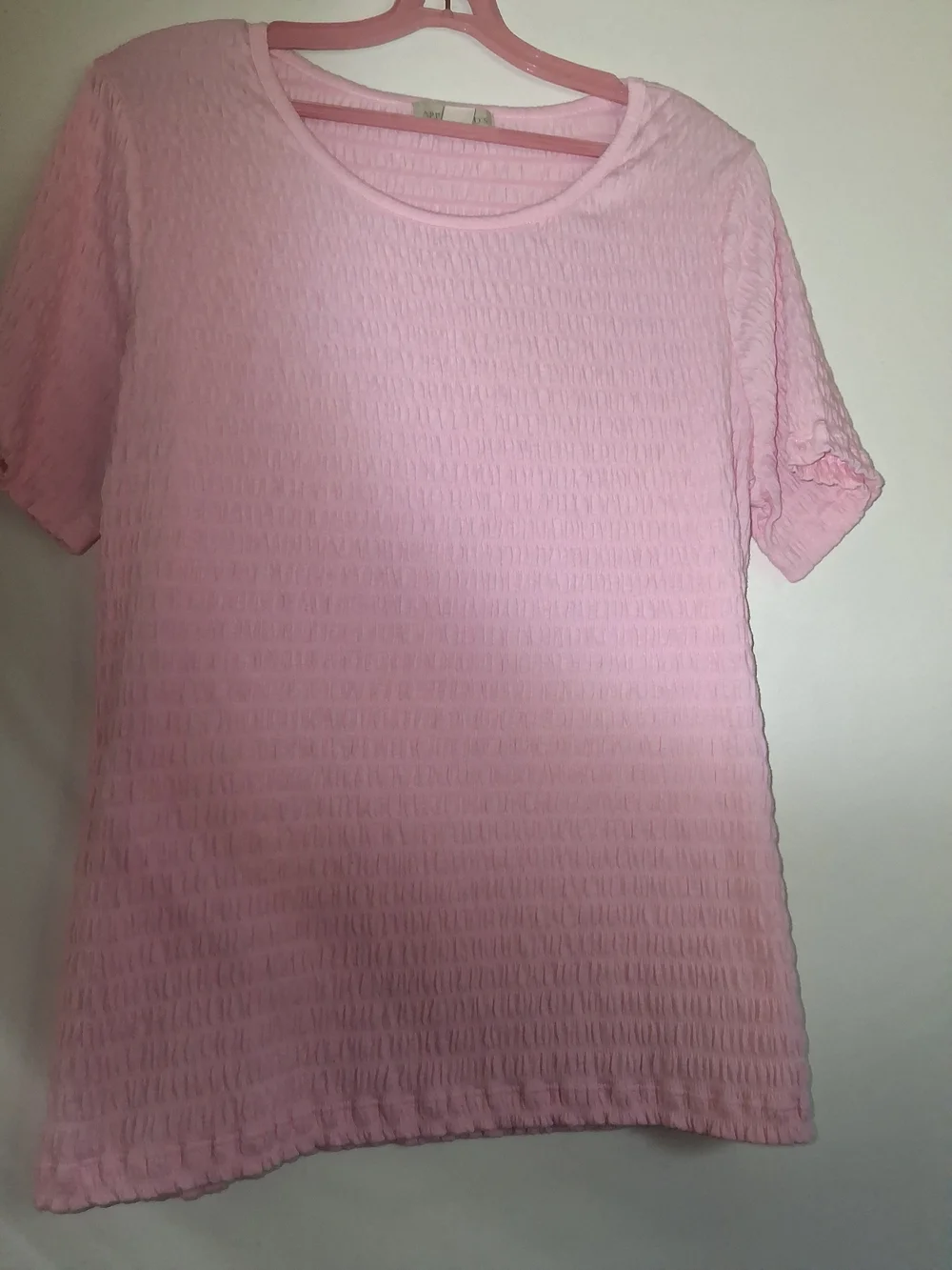 Appleseeds Pink Textured Short-Sleeve Top - Picture 5 of 6